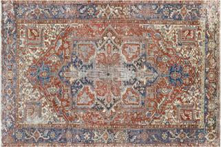 Vintage handwoven rugs with traditional designs