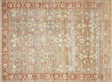 Antique Persian Bidjar 8'10" x 11'11"