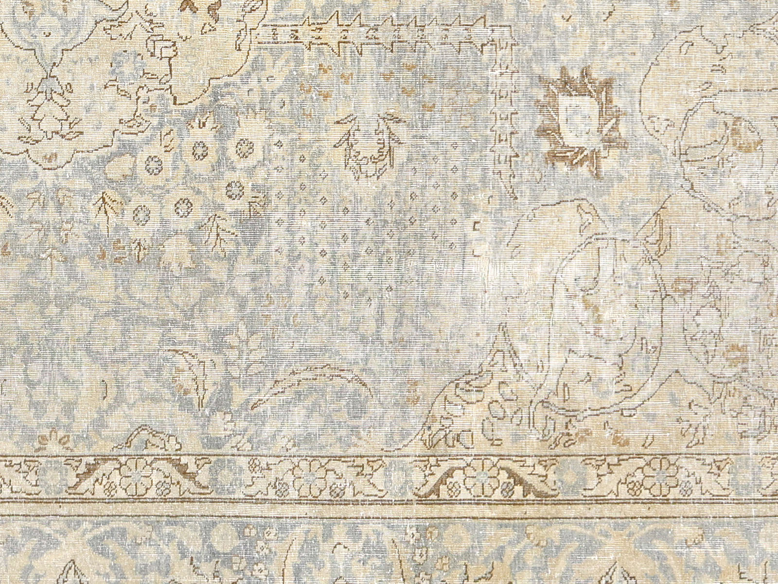 Semi Antique Persian Tabriz 9'2" x 11'2"
