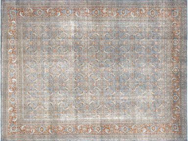 Semi Antique Persian Tabriz Carpet - 8'7" x 11'3"
