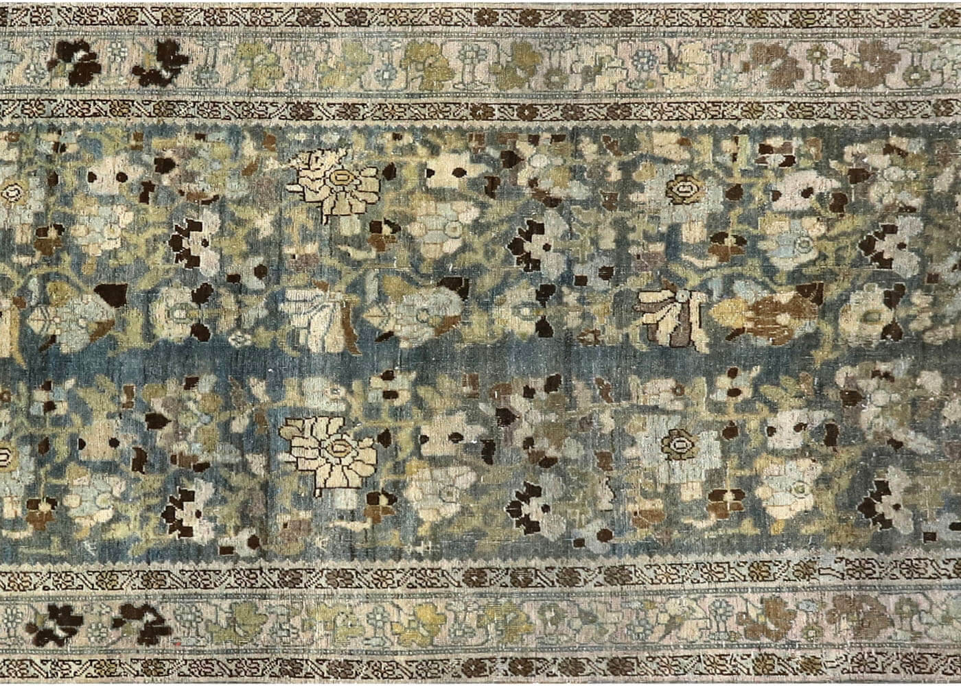 Semi Antique Persian Melayer Runner - 3'10" x 12'7"