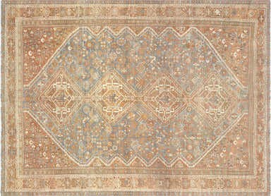 Semi Antique Persian Shiraz Rug - 7'10" x 10'2"