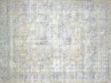 Semi Antique Persian Tabriz Carpet - 9'1" x 12'2"