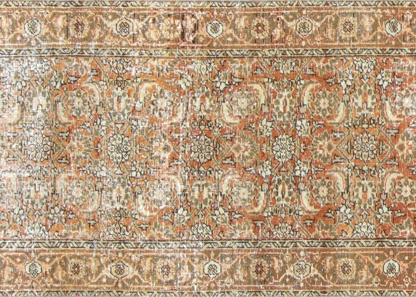 Semi Antique Persian Tabriz Rug - 2'9" x 17'