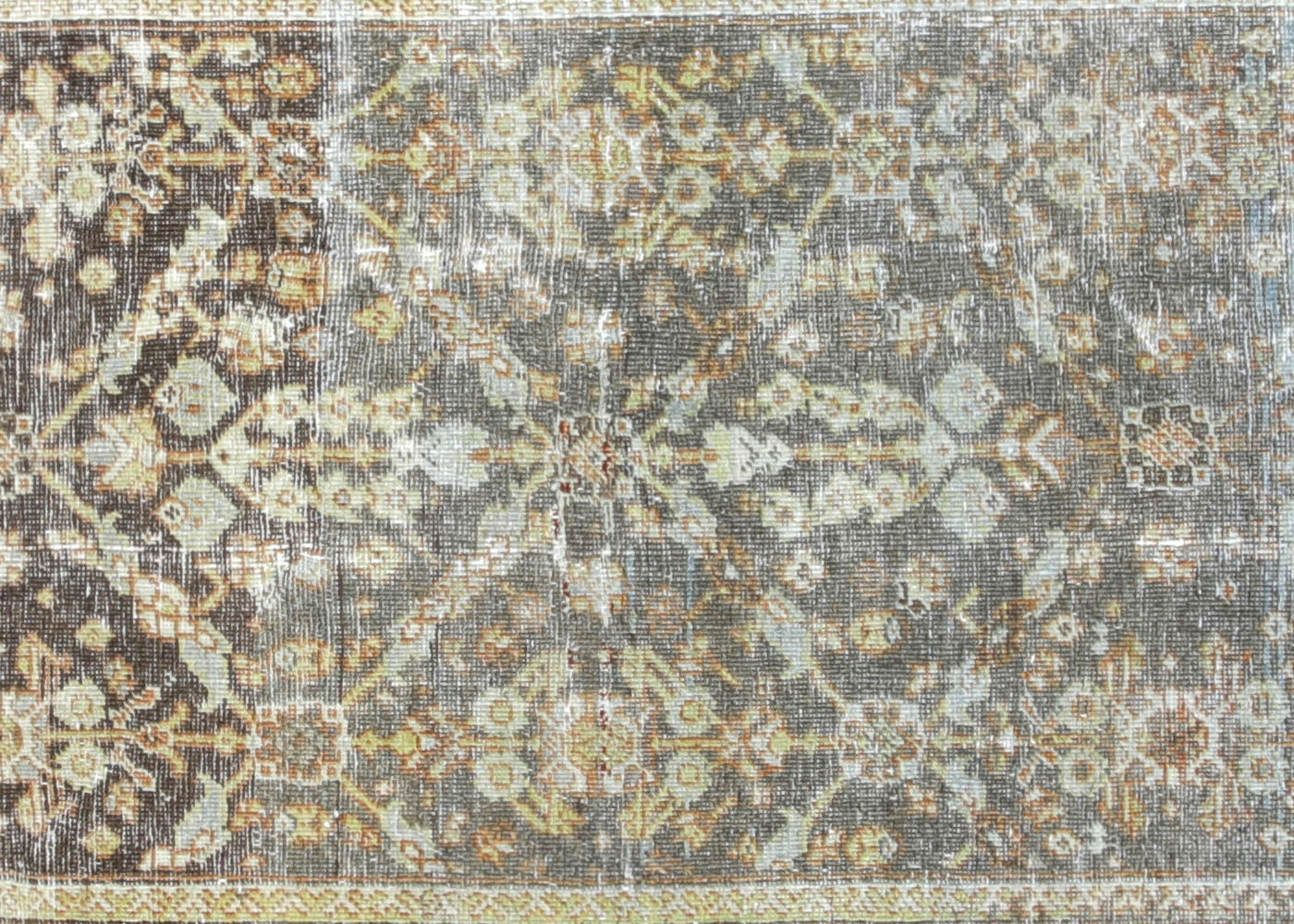 Semi Antique Persian Mahal Runner - 3'6" x 13'2"