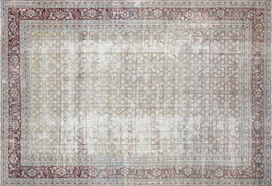 Semi Antique Persian Tabriz Rug - 10'7" x 15'3"