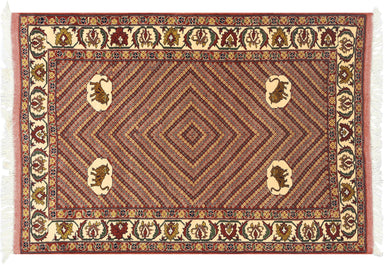 Vintage Persian Shiraz Rug - 4' x 6'