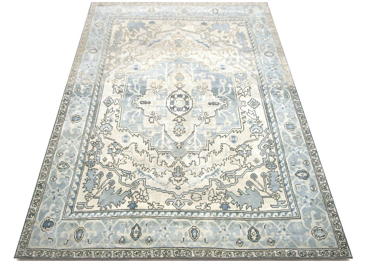 Vintage Afghan Peshawar Rug - 6'8" x 10'3" - 002003