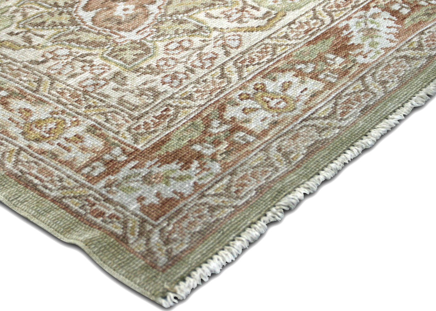 Vintage Turkish Oushak Rug - 9'2" x 11'7" - 021197