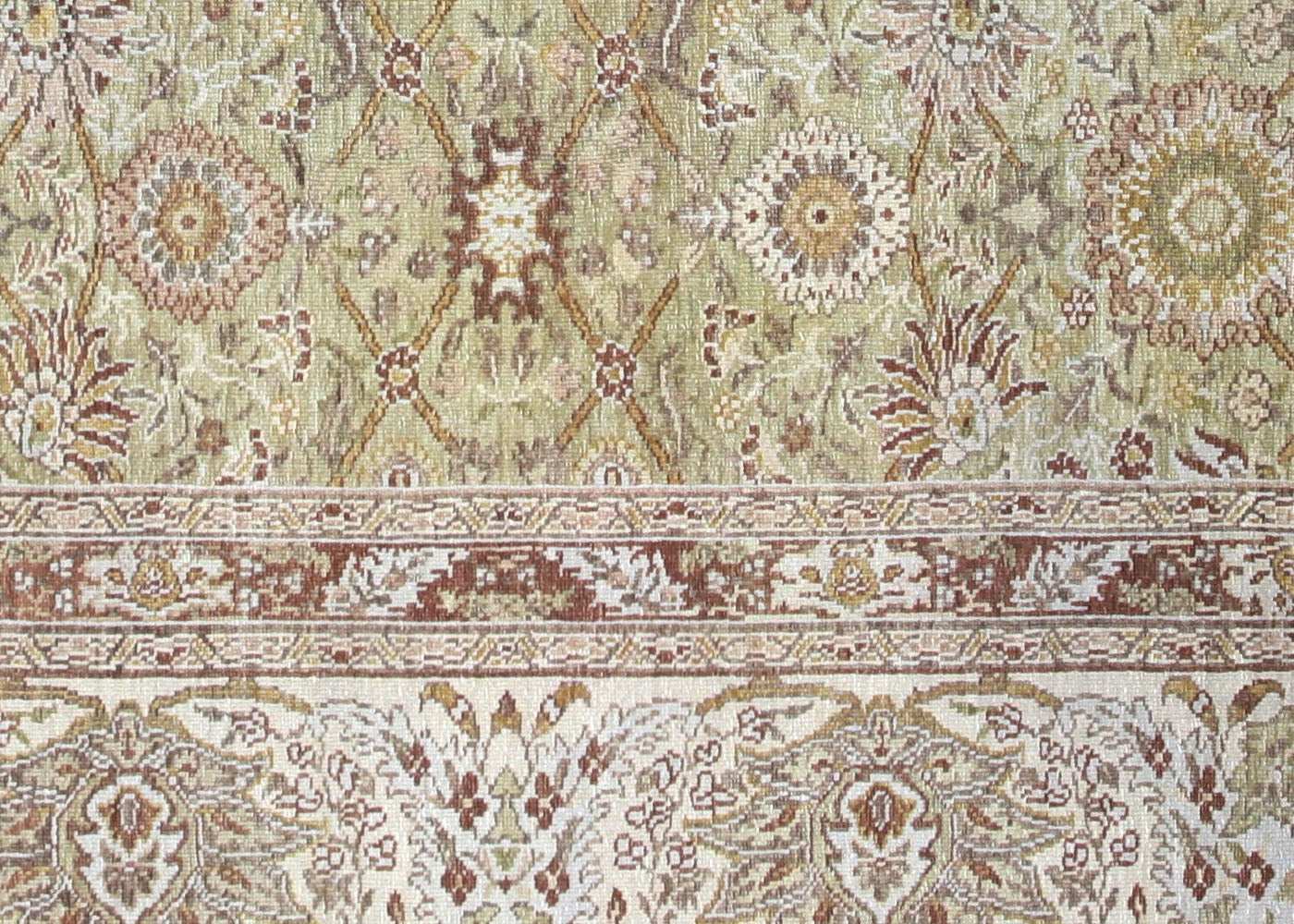 Vintage Turkish Oushak Rug - 9'2" x 11'7" - 021197
