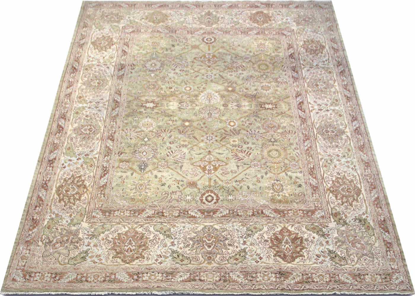 Vintage Turkish Oushak Rug - 9'2" x 11'7" - 021197