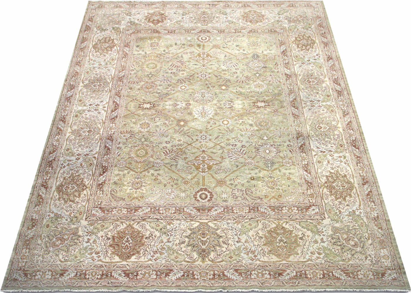 Vintage Turkish Oushak Rug - 9'2" x 11'7" - 021197