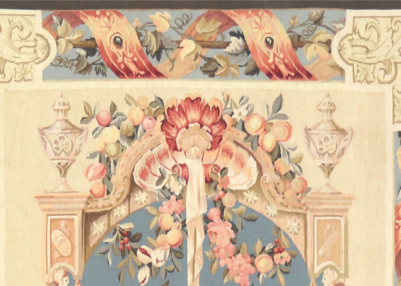 Vintage French Aubusson Tapestry - 4' x 10' - 021228