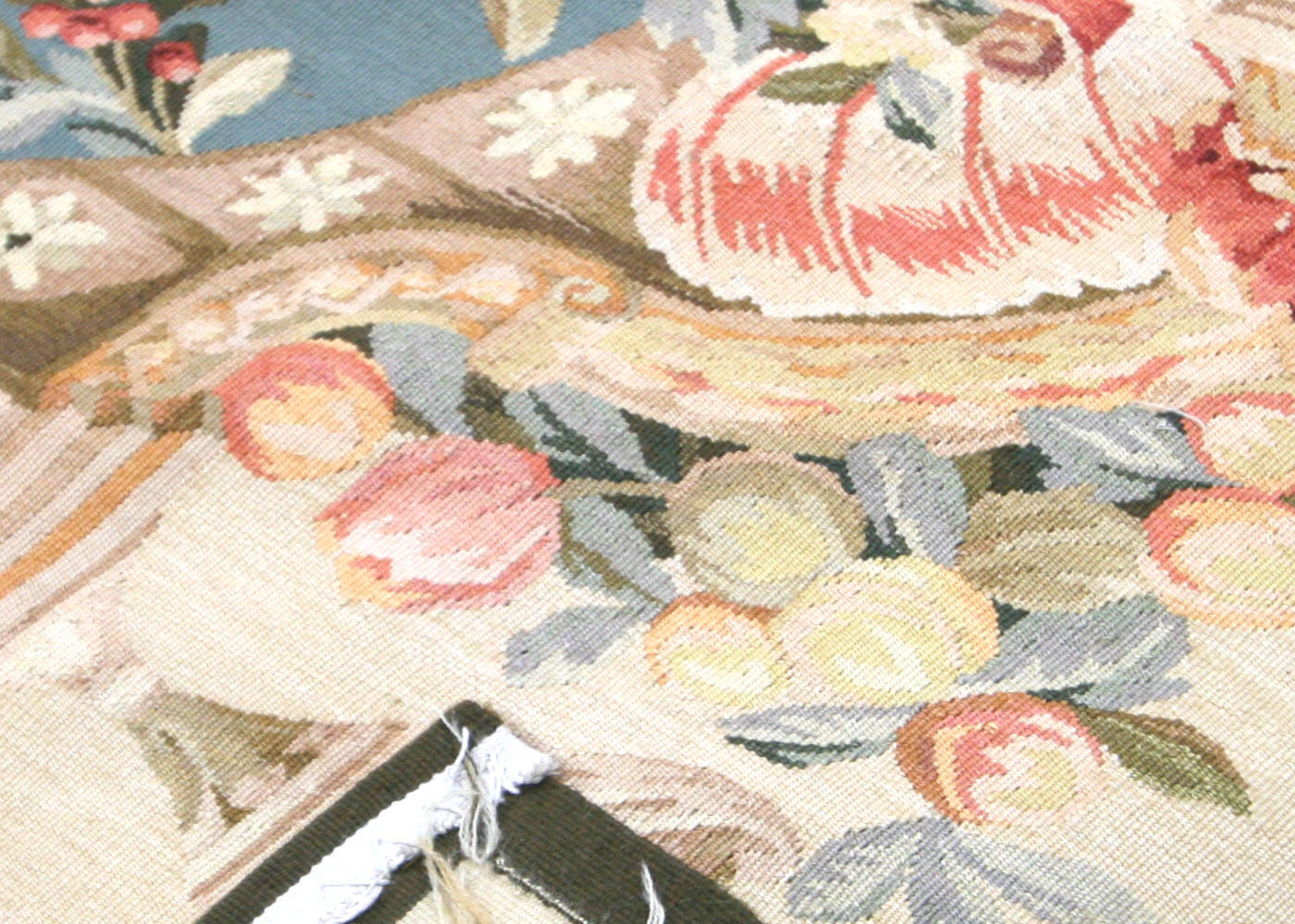 Vintage French Aubusson Tapestry - 4'2" x 10'3" - 021230