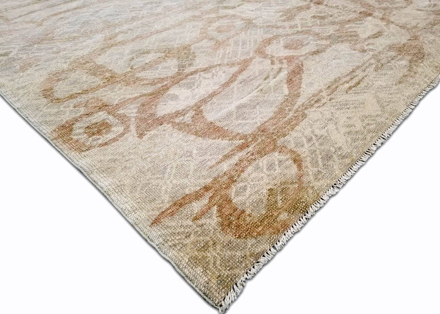 Vintage Turkish Oushak Rug - 6'4" x 9'2" - 021386