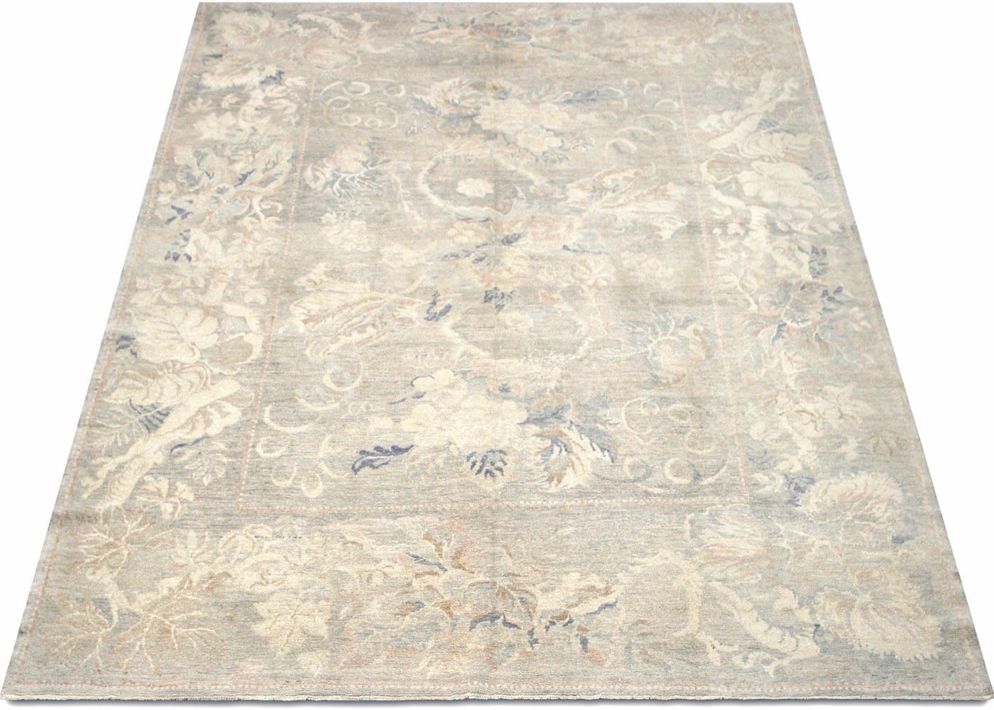Vintage Turkish Oushak Rug - 8'1" x 9'8" - 031046