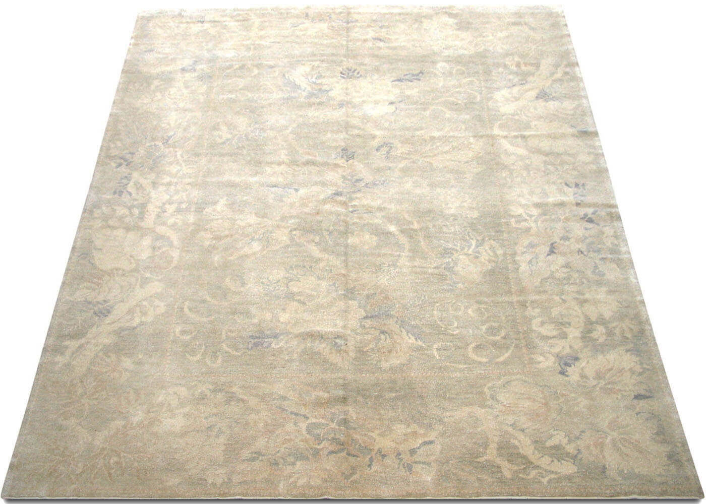 Vintage Turkish Oushak Rug - 8'1" x 9'8" - 031046