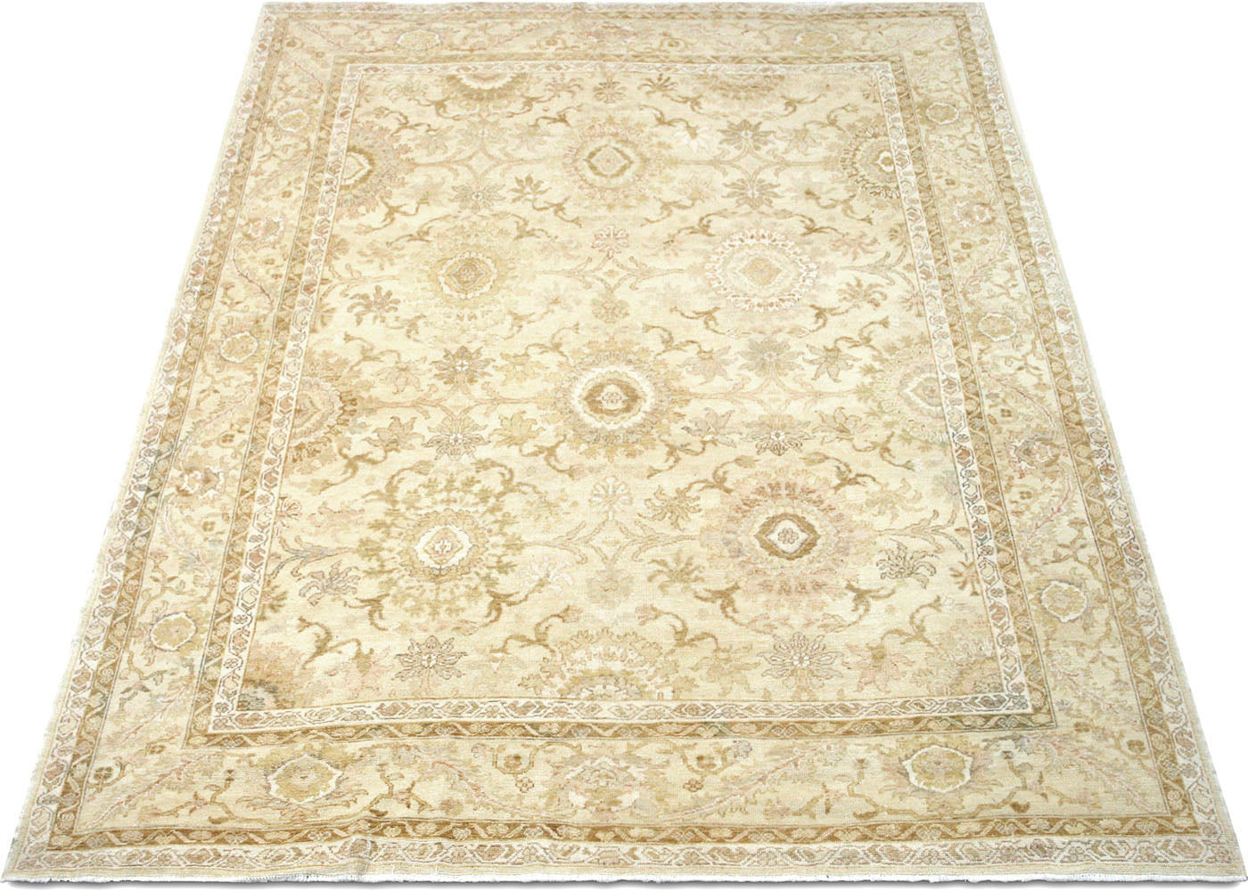 Vintage Turkish Oushak Rug - 8'4" x 10'3" - 031052