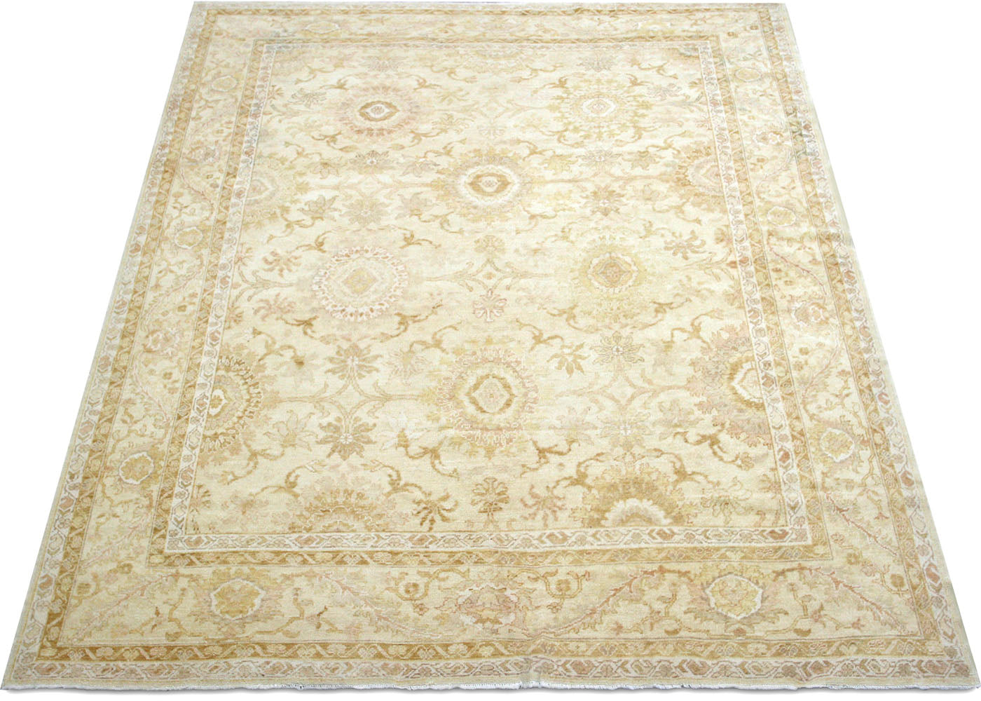 Vintage Turkish Oushak Rug - 8'4" x 10'3" - 031052