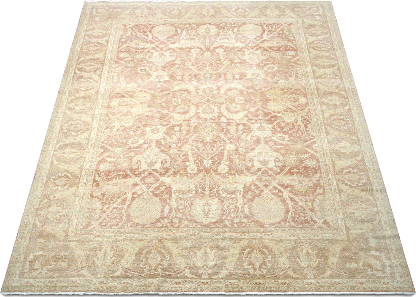 Vintage Turkish Oushak Rug - 9'3" x 12'3" - 031208