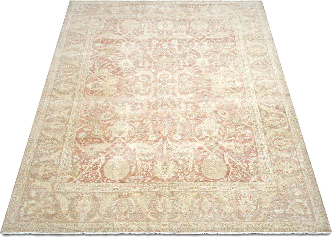 Vintage Turkish Oushak Rug - 9'3" x 12'3" - 031208