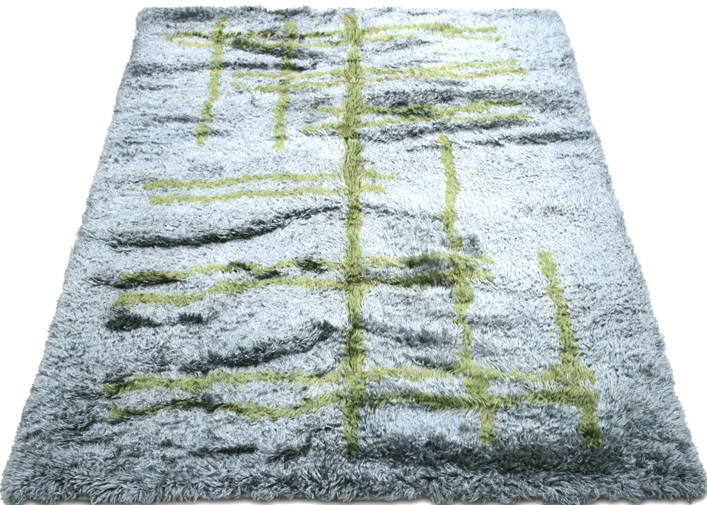 Vintage Turkish Shag Rug - 5'6" x 7'11" - 031346