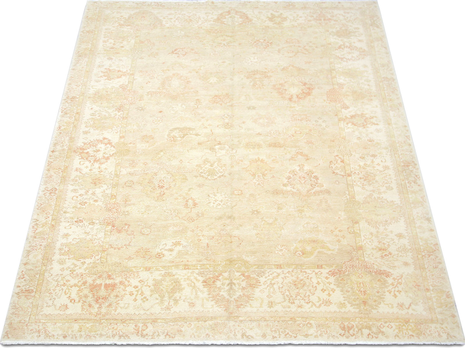 Vintage Turkish Oushak Rug - 8'2" x 9'8" - 031542