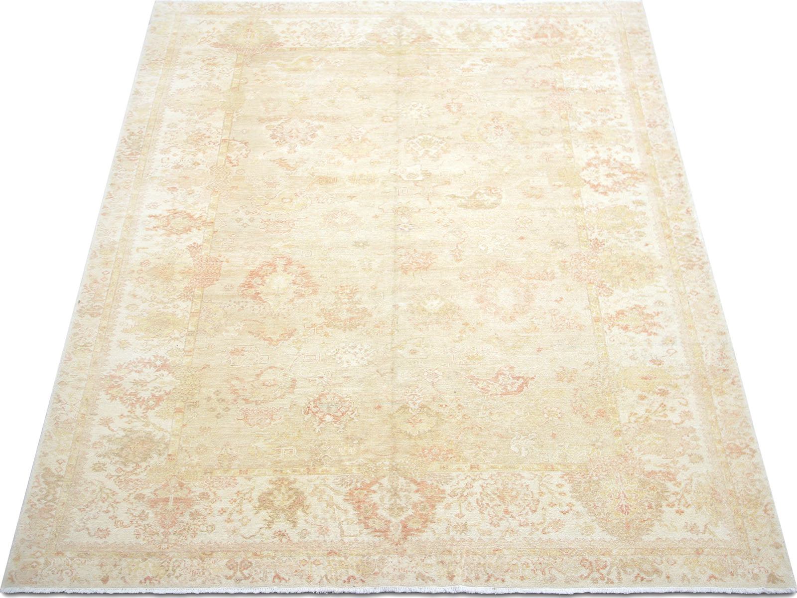 Vintage Turkish Oushak Rug - 8'2" x 9'8" - 031542