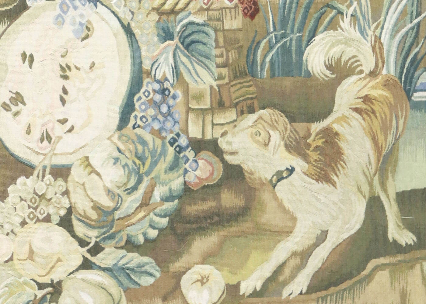 Vintage French Aubusson Tapestry - 4'5" x 6'6" - 031610