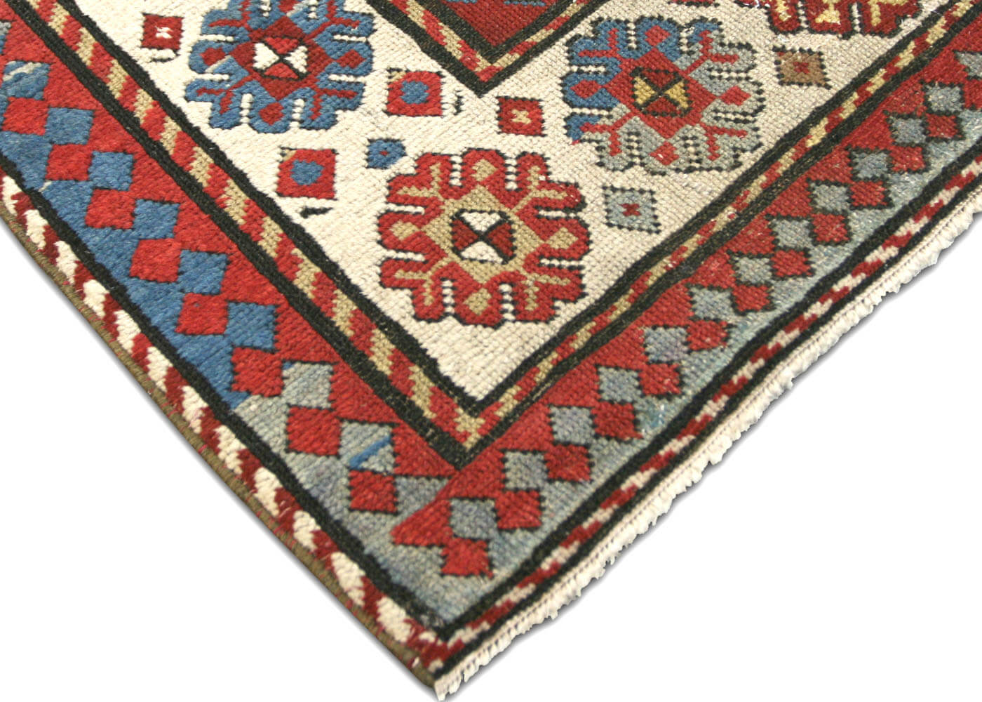 Antique Caucasian Kuba Rug - 3'6" x 7'6" - 031634