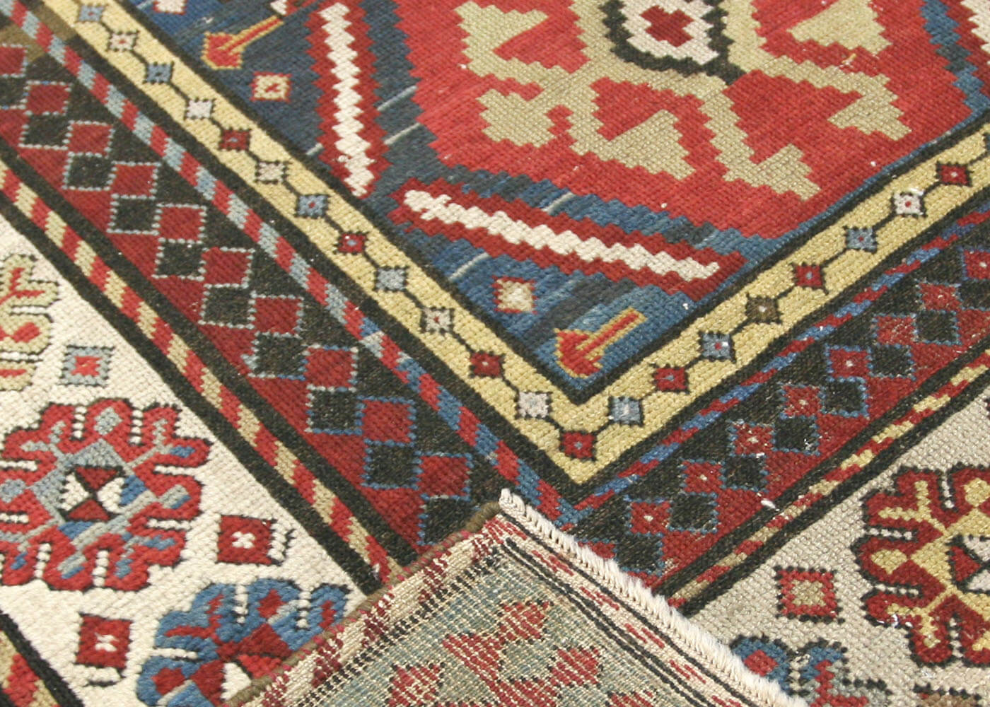 Antique Caucasian Kuba Rug - 3'6" x 7'6" - 031634