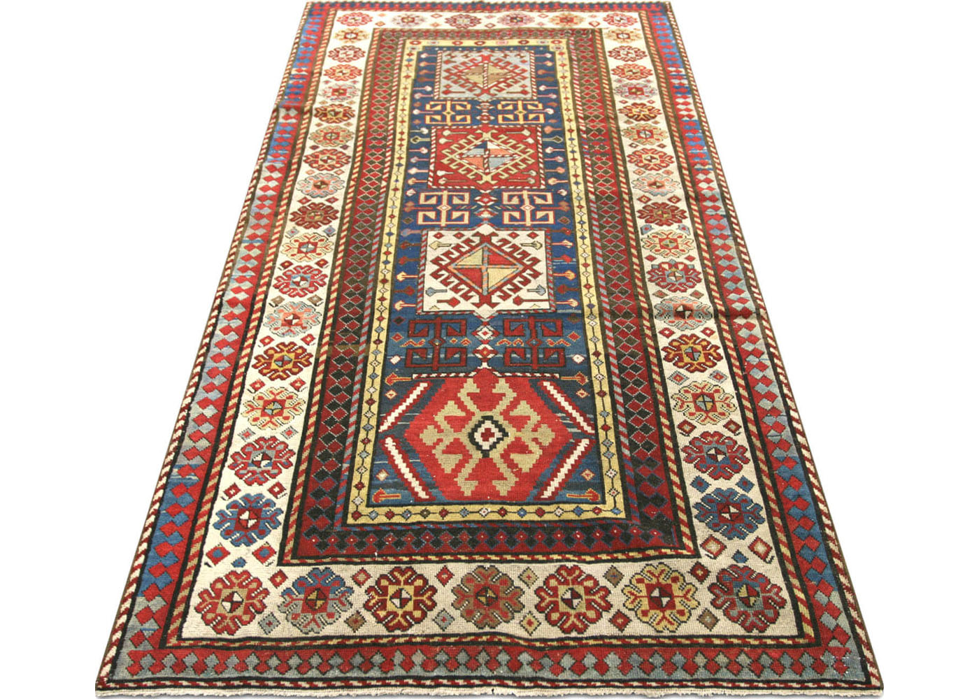 Antique Caucasian Kuba Rug - 3'6" x 7'6" - 031634