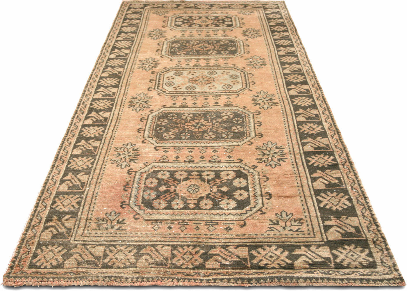 Vintage Turkish Oushak Rug - 4'4" x 11'4" - 031675