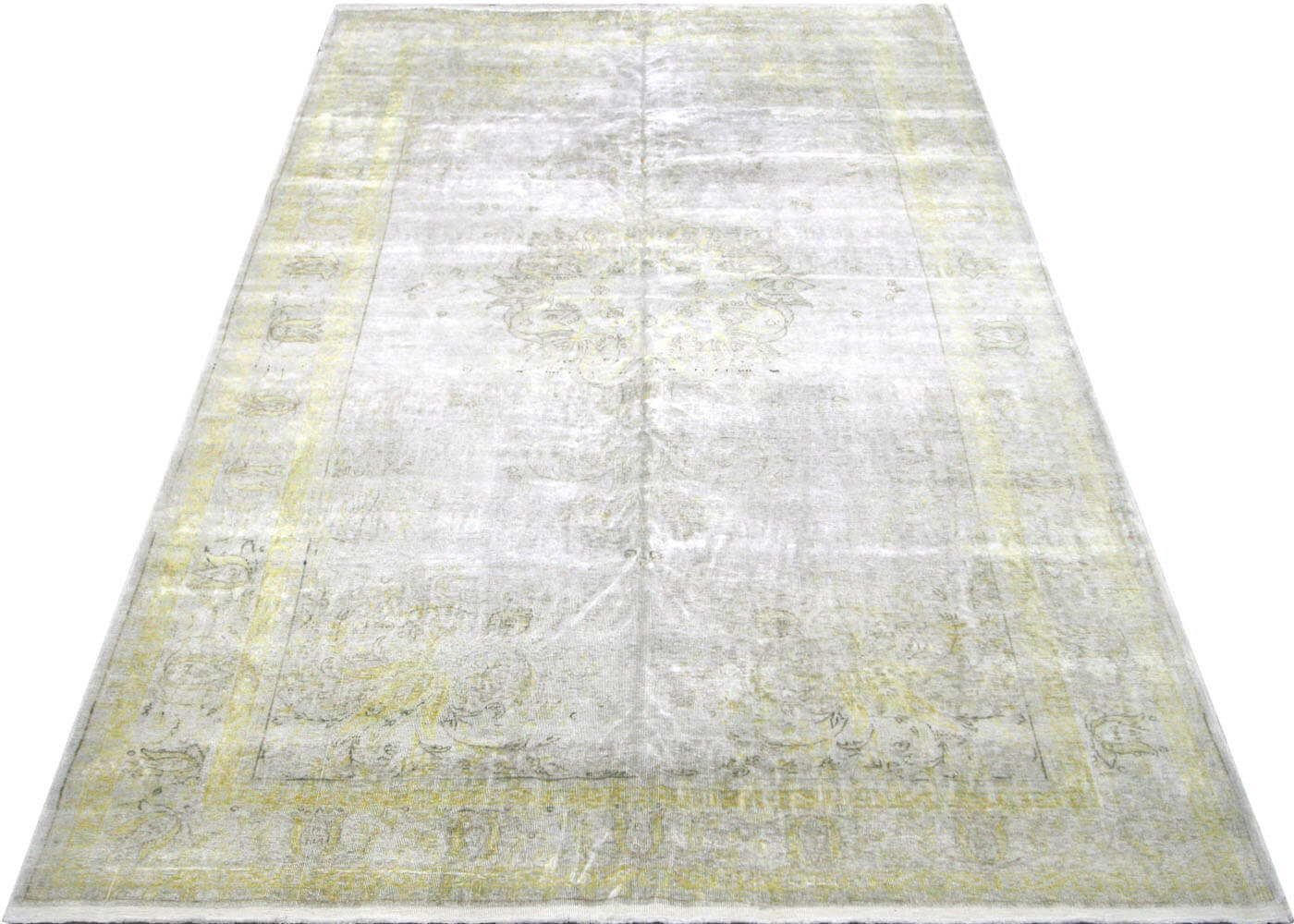 Vintage Turkish Oushak Rug - 6'4" x 8'11" - 041168