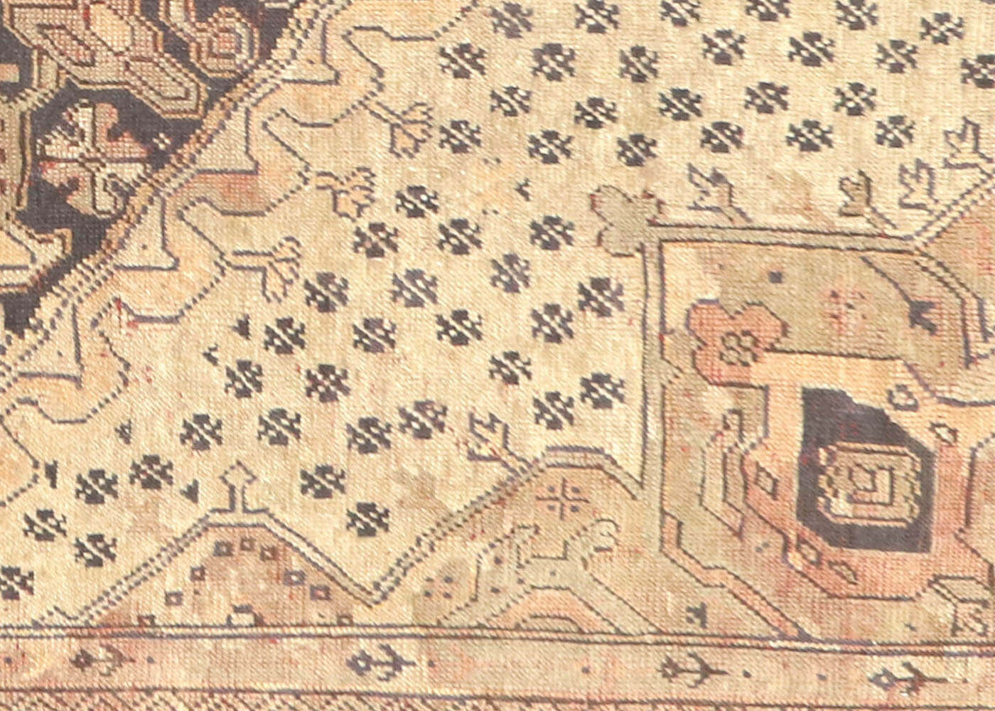 Semi Antique Turkish Oushak Rug - 8'3" x 10'9" - 041186