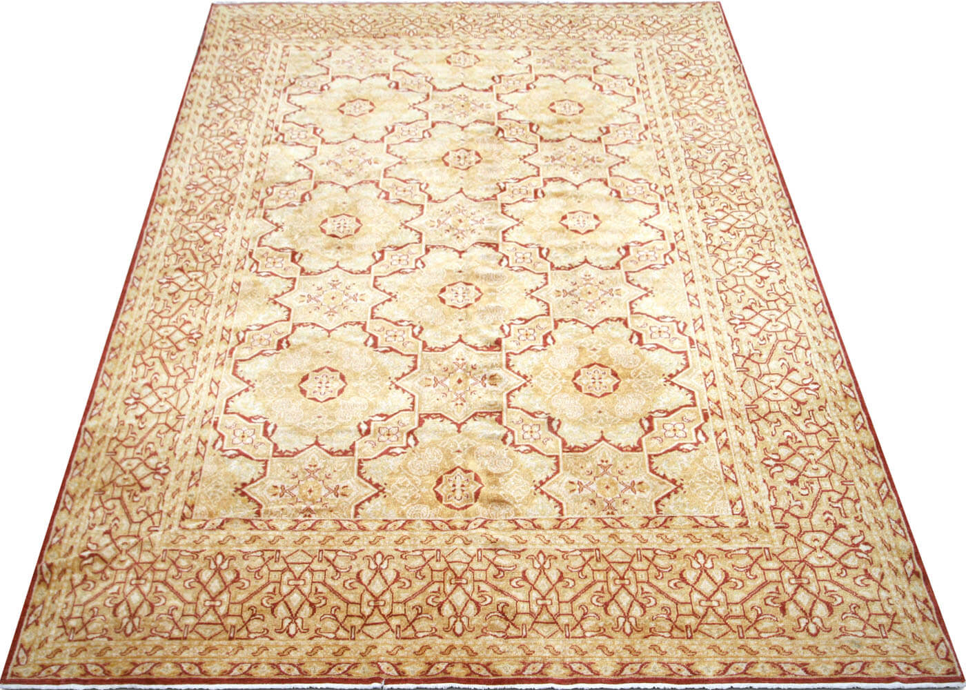 Vintage Turkish Oushak Rug - 8'8" x 11'3" - 041596