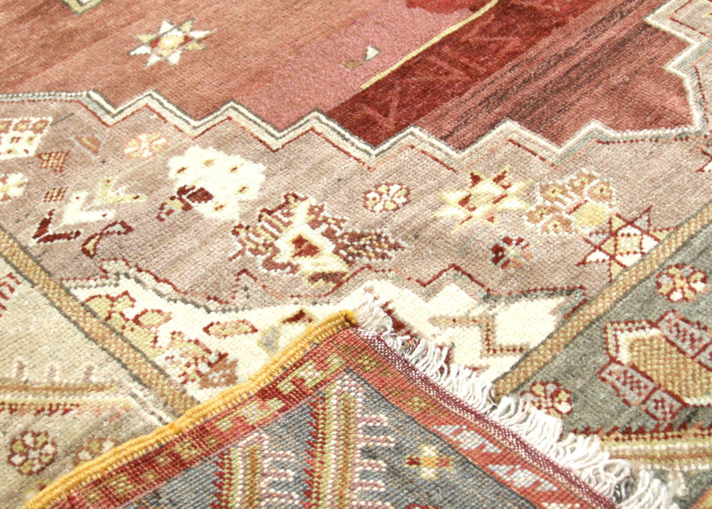 Vintage Turkish Oushak Rug - 4'8" x 7' - 041858