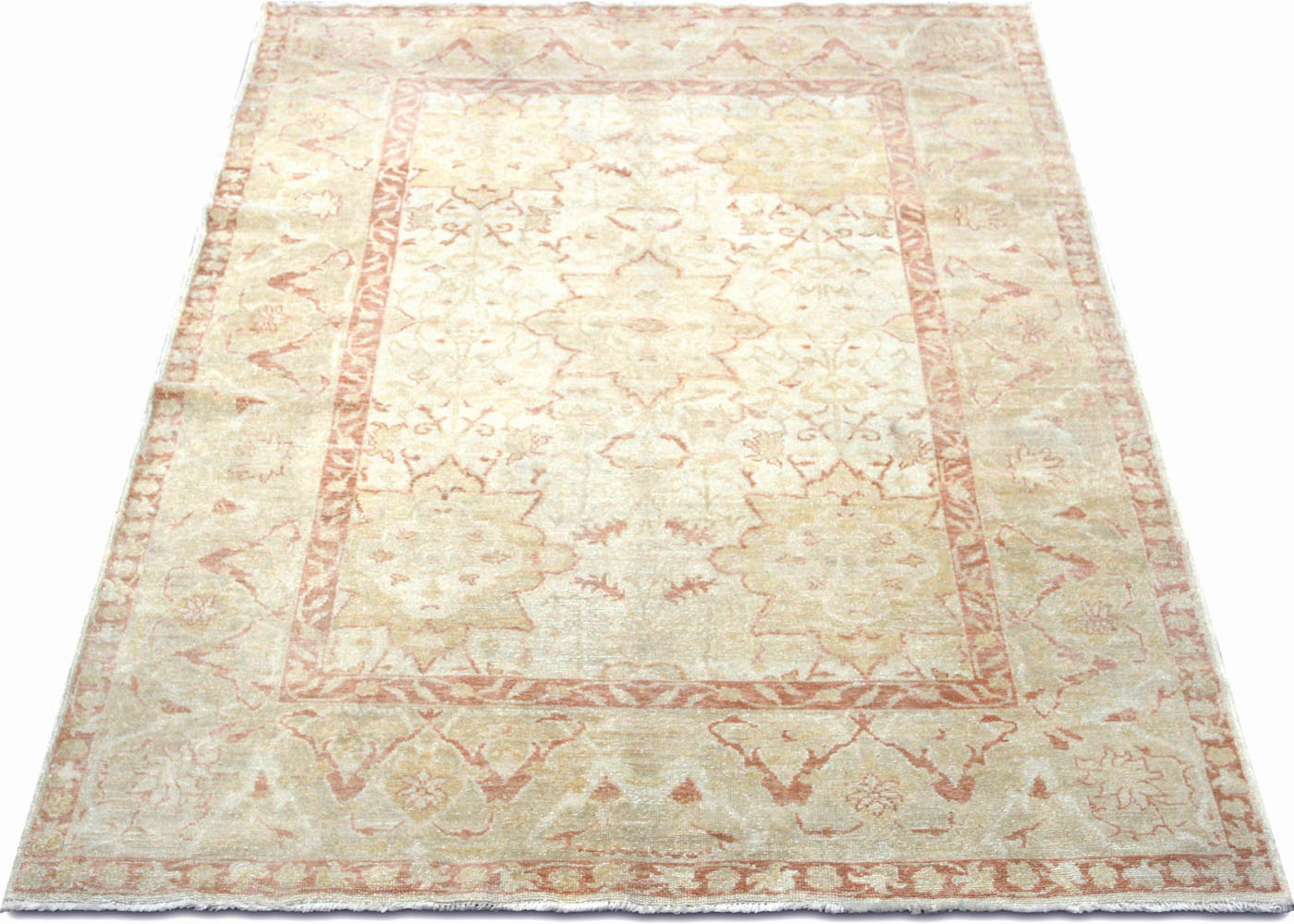 Vintage Turkish Oushak Rug - 5'9" x 8'7" - 041980