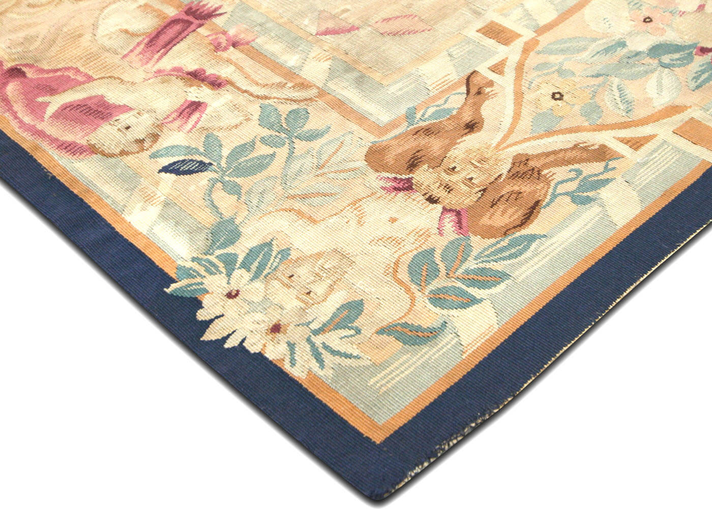 Antique French Aubusson Tapestry - 5'10" x 6'7" - 042126