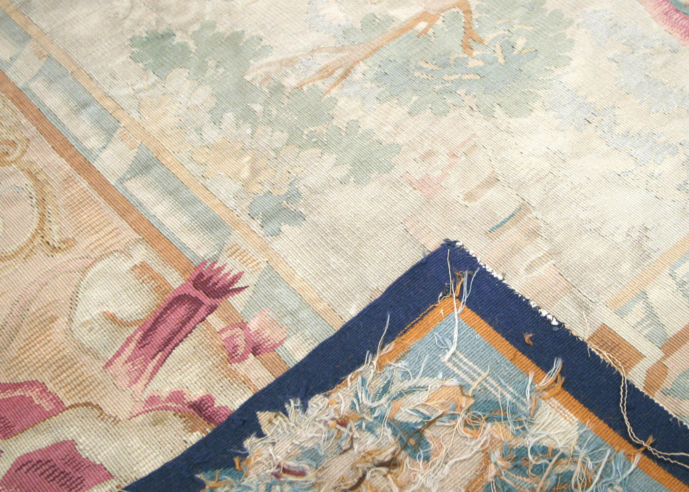 Antique French Aubusson Tapestry - 5'10" x 6'7" - 042126