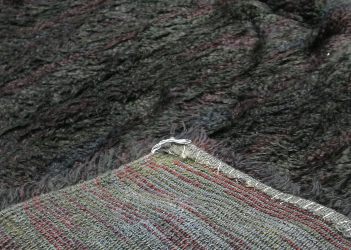 Vintage Turkish Shag Rug - 5'10" x 8'1" - 054373