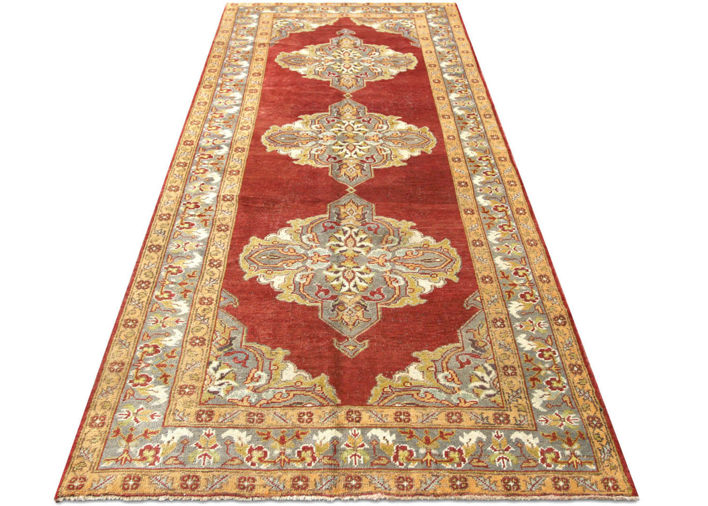 Vintage Turkish Oushak Rug - 5' x 11' - 054517