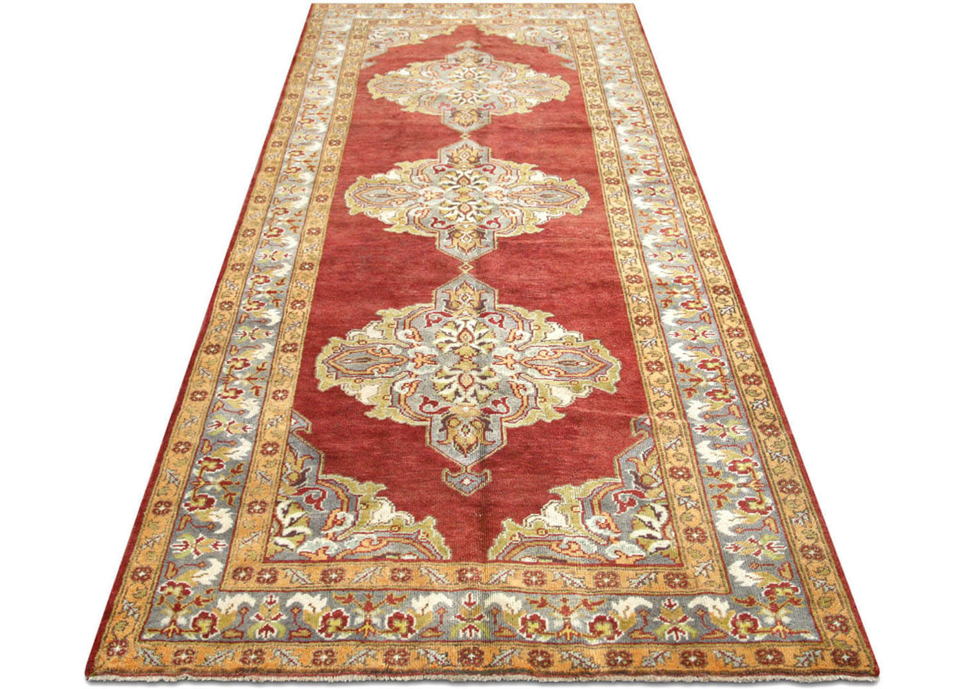Vintage Turkish Oushak Rug - 5' x 11' - 054517