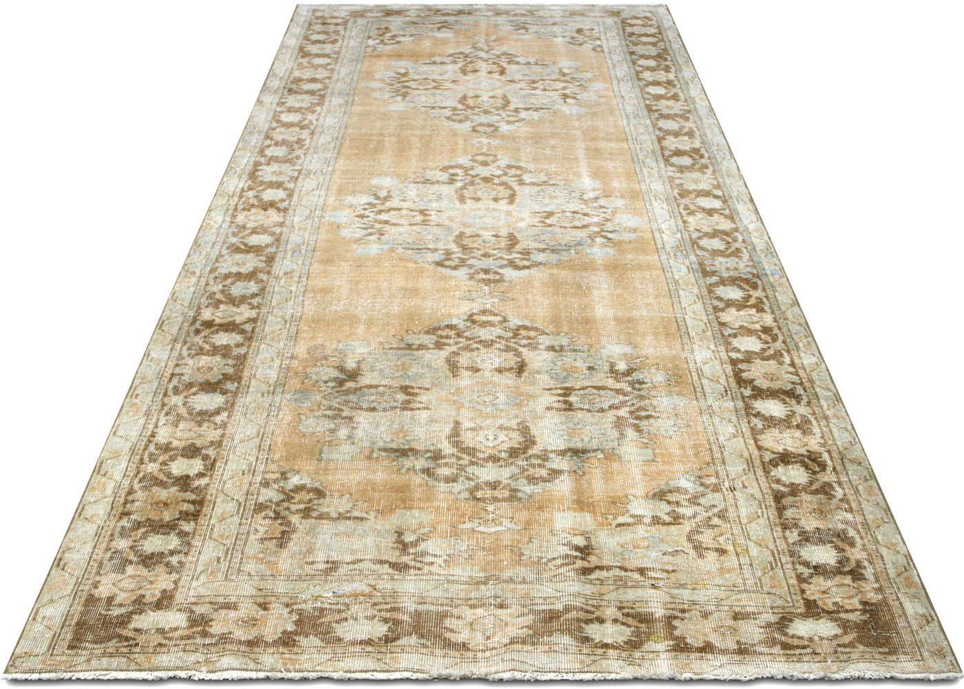 Vintage Turkish Oushak Rug - 4'11" x 12'10" - 054540