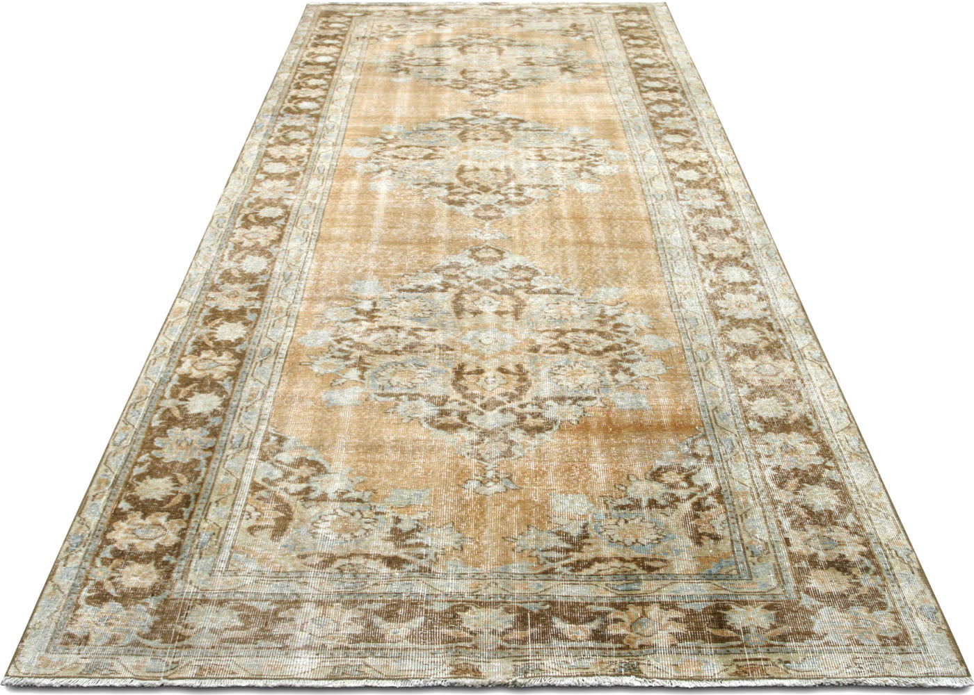 Vintage Turkish Oushak Rug - 4'11" x 12'10" - 054540
