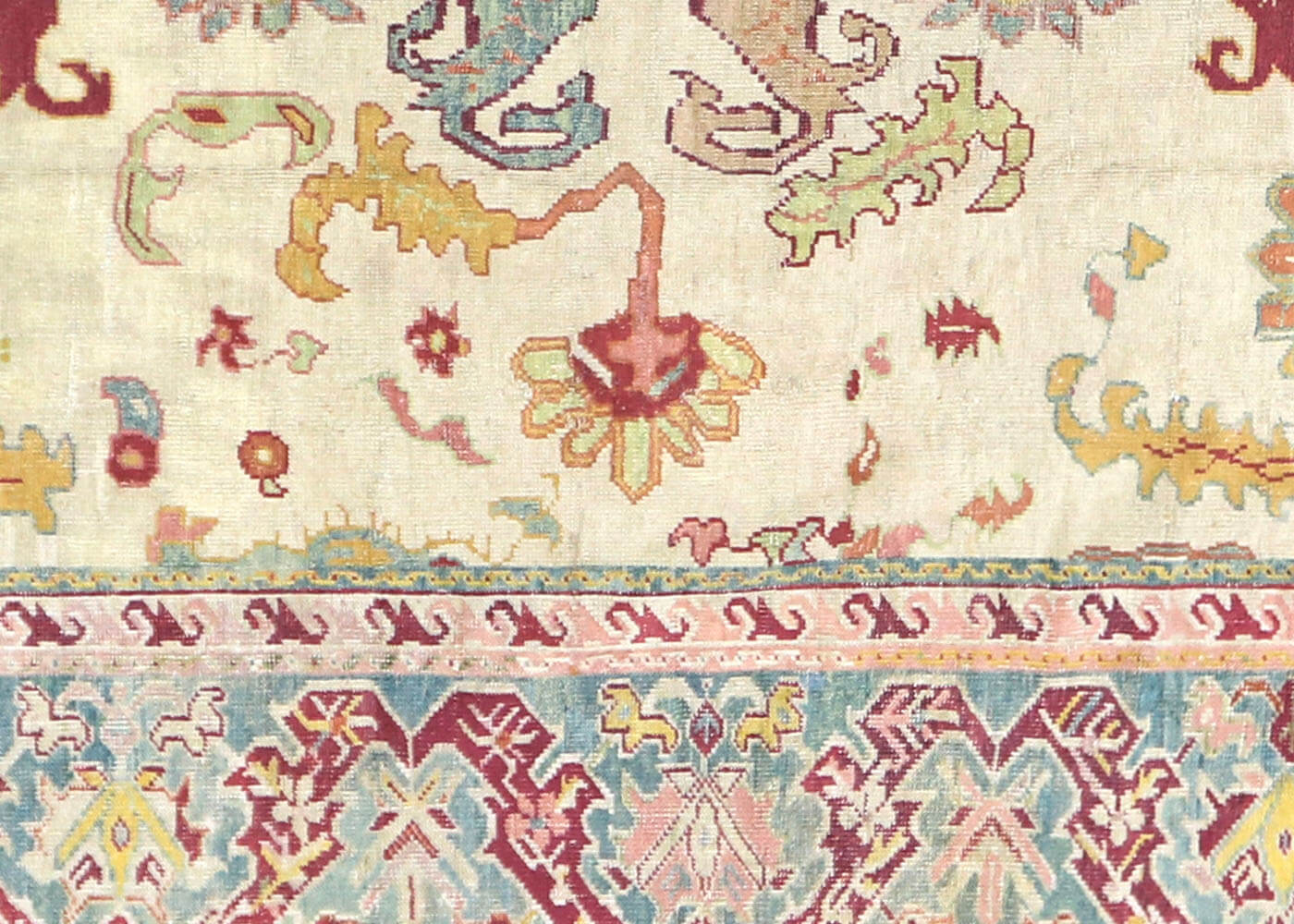 Antique Turkish Oushak Rug - 10'10" x 15'6" - 054675