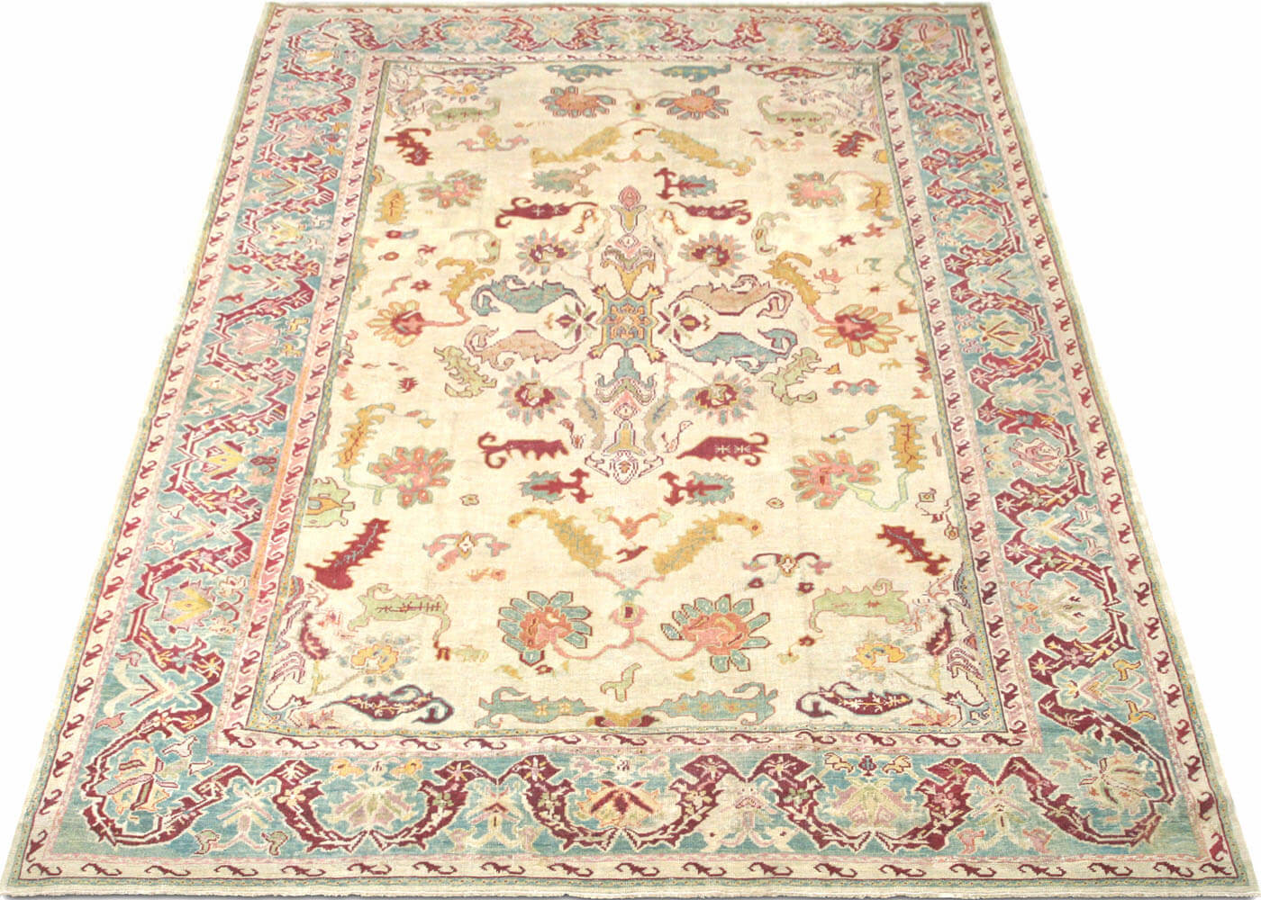 Antique Turkish Oushak Rug - 10'10" x 15'6" - 054675