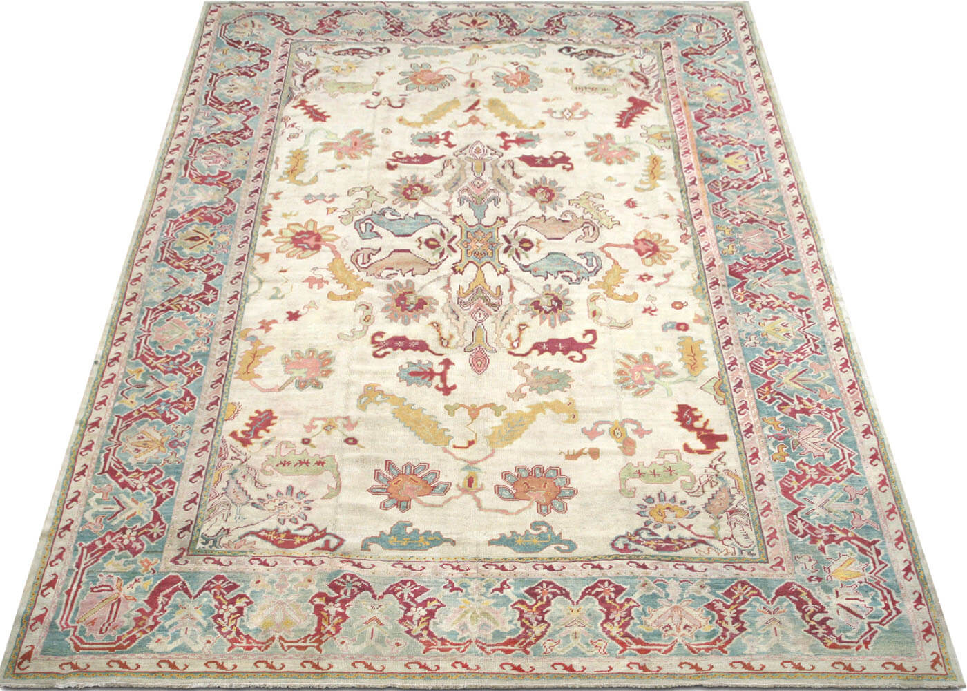 Antique Turkish Oushak Rug - 10'10" x 15'6" - 054675