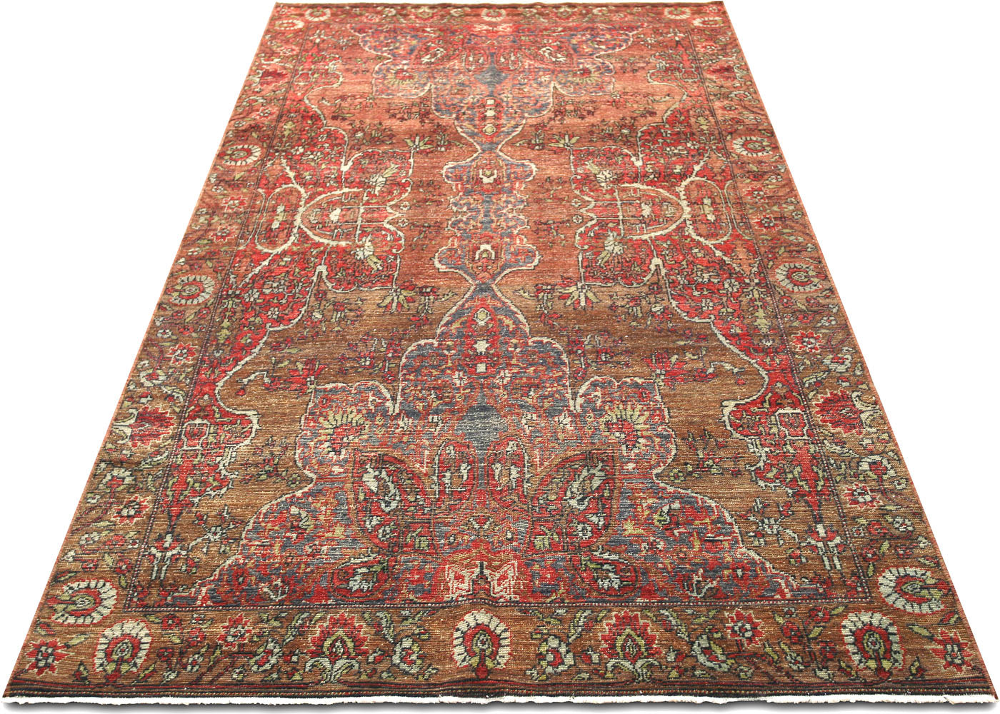 Vintage Turkish Oushak Rug - 4'9" x 9'3" - 055497