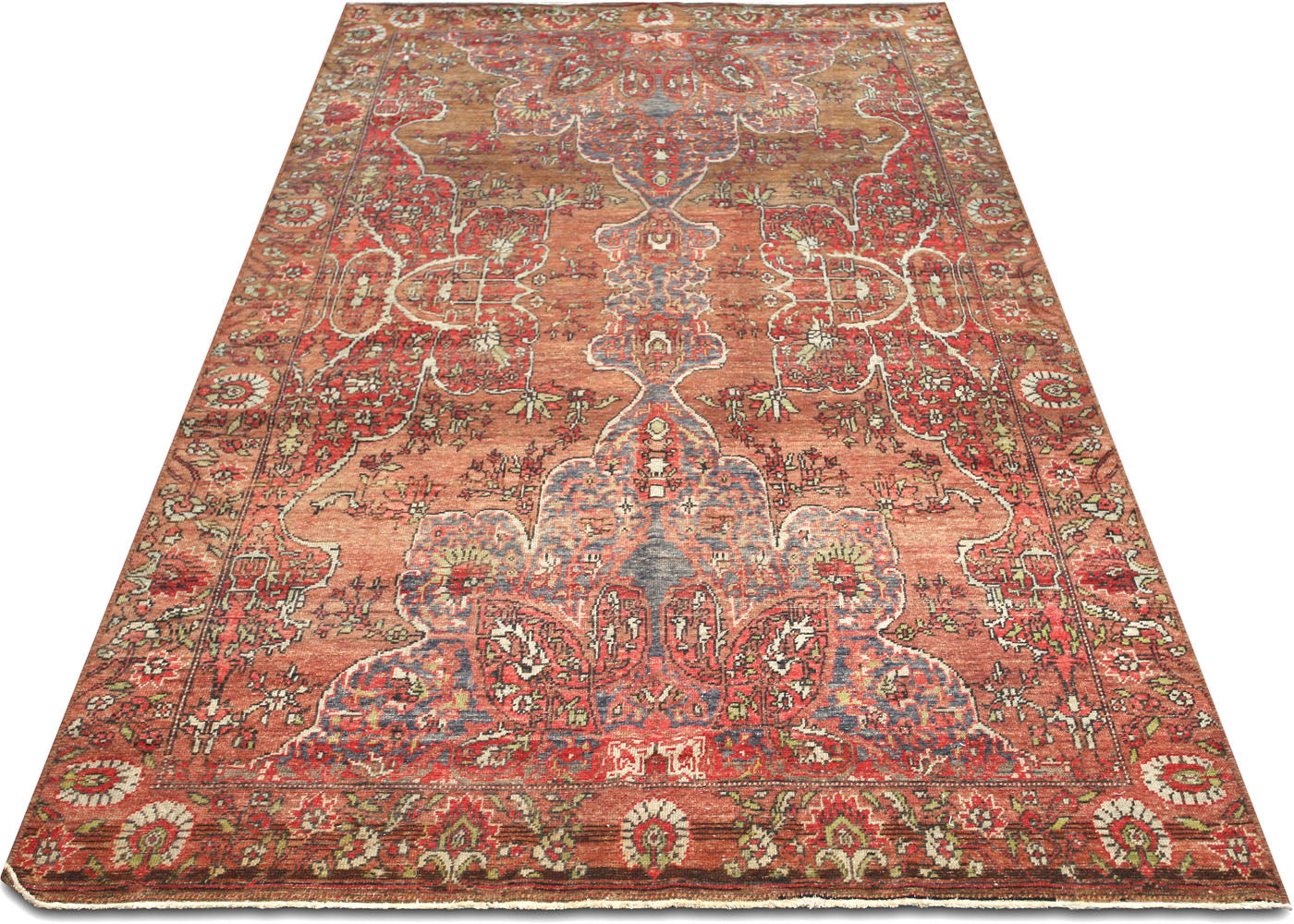 Vintage Turkish Oushak Rug - 4'9" x 9'3" - 055497